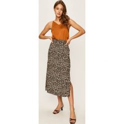Vero Moda - Spódnica. Białe spódniczki damskie Vero Moda, na co dzień, s, bez wzorów, z wiskozy, casualowe, z podwyższonym stanem, maxi, proste. Za 119,90 zł.