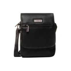 TORBA Lanetti BMR-U-010-10-03 Czarny. Czarne torby męskie skórzane Lanetti, bez wzorów, ze skóry ekologicznej. Za 79,99 zł.