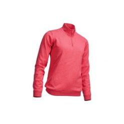 Sweter wiatroszczelny do golfa damski. Różowe swetry damskie INESIS, l, bez wzorów, z bawełny, bez rękawów, bez kaptura. Za 119,99 zł.