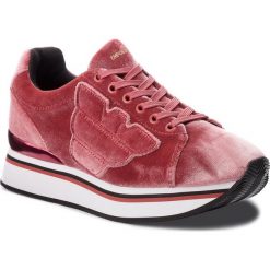 Sneakersy EMPORIO ARMANI - X3X057 XD163 00075 Pink. Czerwone sneakersy damskie Emporio Armani, z materiału. Za 769,00 zł.