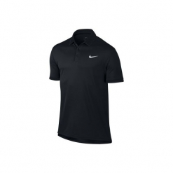 Koszulka tenisowa Nike Dry Team. Czarne t-shirty damskie Nike, l, z materiału. W wyprzedaży za 99,99 zł.