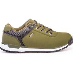 Buty zimowe męskie: BUTY MĘSKIE TRAPERY T163 – ZIELONE