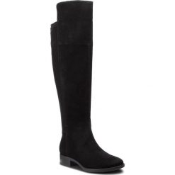 Muszkieterki GEOX - D Felicity G D84G1G 022JZ C9999 Black. Czarne buty zimowe damskie Geox, z materiału, przed kolano, na wysokim obcasie, na obcasie. W wyprzedaży za 559,00 zł.