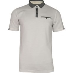 Kremowo-Szara Koszulka Polo -CHIAO- 100% Bawełna, Męska, Krótki Rękaw TSCHIAOM3401PScream. Szare koszulki męskie Chiao, m, bez wzorów, z bawełny, z krótkim rękawem. W wyprzedaży za 49,00 zł.