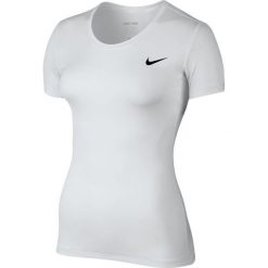 Topy sportowe damskie: Nike Koszulka damska Women’s Pro Cool Top biała r. XS (725745 100)