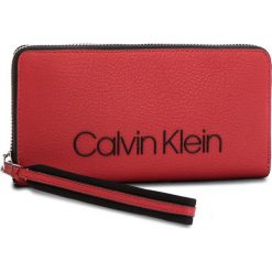 Portfele damskie: Duży Portfel Damski CALVIN KLEIN BLACK LABEL – Pop Touch Large Zipa K60K604309 627