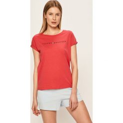 Tommy Hilfiger - Piżama. Różowe piżamy damskie TOMMY HILFIGER, s, z nadrukiem, z bawełny, bez rękawów. Za 269,90 zł.