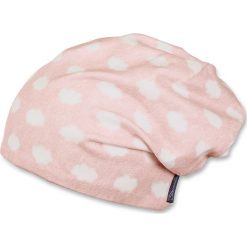 Dwustronna czapka beanie w kolorze jasnoróżowym. Różowe czapeczki niemowlęce marki Sterntaler. W wyprzedaży za 35,95 zł.
