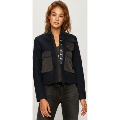 G-Star Raw - Kurtka. Niebieskie kurtki damskie G-Star RAW, s, bez wzorów, z elastanu, retro, krótkie. Za 929,90 zł.