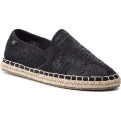Espadryle BIG STAR - DD274A165 Black. Czarne espadryle damskie BIG STAR, z aplikacjami, z tworzywa sztucznego, bez obcasa, na płaskiej podeszwie. W wyprzedaży za 89,00 zł.