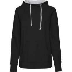 Bluzy rozpinane damskie: Bluza dresowa bonprix czarno-jasnoszary melanż