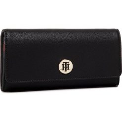 Duży Portfel Damski TOMMY HILFIGER - Honey Lrg Ew AW0AW08006 BDS. Czarne portfele damskie TOMMY HILFIGER, bez wzorów, ze skóry ekologicznej. Za 269,00 zł.