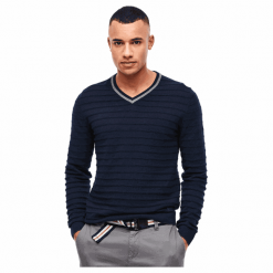 S.Oliver sweter męski 13.912.61.7462 L ciemnoniebieski. Niebieskie swetry męskie s. Za 199,00 zł.