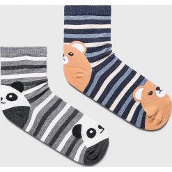 Answear - Skarpetki (2-pack). Szare skarpetki damskie ANSWEAR, bez wzorów, z elastanu. Za 29,90 zł.
