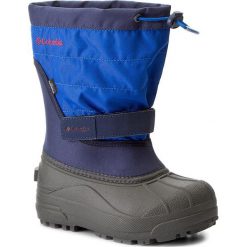 Buty zimowe chłopięce: Śniegowce COLUMBIA – Youth Powderbug Plus II BY1326 Collegiate Navy/Chili 464