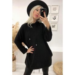 Bluzka damska LIMARA BLACK. Czarne bluzki damskie Bluzka damska LIMARA BLACK, uniwersalny, bez wzorów, z dzianiny. W wyprzedaży za 69,00 zł.