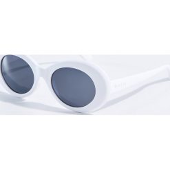 Okulary przeciwsłoneczne damskie: Okulary przeciwsłoneczne w stylu vintage – Biały
