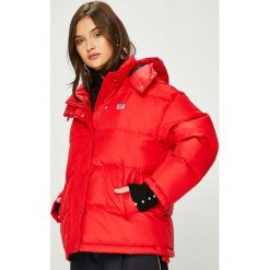 Levi's - Kurtka. Brązowe kurtki damskie pikowane marki Levi's®, l, z materiału, z kapturem. Za 699,90 zł.