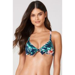 Stroje dwuczęściowe damskie: Tommy Hilfiger Góra bikini Triangle Print - Multicolor,Navy