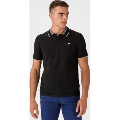 Guess Horatio Polo Koszulka Czarny. Czarne podkoszulki męskie Guess, xl, z aplikacjami, z elastanu, bez rękawów. Za 206,95 zł.