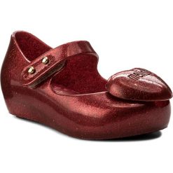 Creepersy damskie: Półbuty MELISSA - Mini Melissa Ultragirl Heart M 32285 Red Glitter 50715