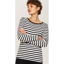 Sweter w paski - Wielobarwn. Szare swetry klasyczne damskie House, l. Za 49,99 zł.