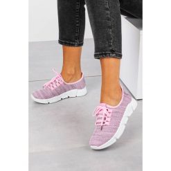 Różowe buty sportowe sznurowane casu h663-1709. Różowe buty sportowe damskie Casu, bez wzorów, sportowe. Za 49,99 zł.