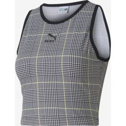 Puma Recheck Pack Top Szary. Szare podkoszulki damskie Puma, s, w kratkę, z elastanu, bez kołnierzyka, bez rękawów. Za 137,95 zł.