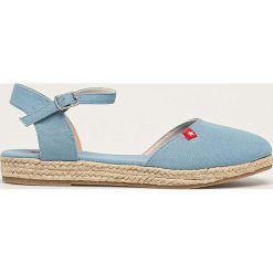 Big Star - Espadryle. Niebieskie espadryle damskie BIG STAR, bez wzorów, z gumy, bez obcasa, na obcasie. Za 89,90 zł.