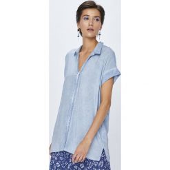 Medicine - Koszula Rustic Indigo. Niebieskie koszule wiązane damskie MEDICINE, m, z materiału, klasyczne, z klasycznym kołnierzykiem, z krótkim rękawem. W wyprzedaży za 49,90 zł.