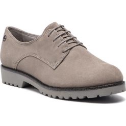 Oxfordy TAMARIS - 1-23725-21 Cloud Suede 228. Szare półbuty damskie Tamaris, na co dzień, bez wzorów, ze skóry, bez obcasa, na obcasie, bez zapięcia. W wyprzedaży za 189,00 zł.
