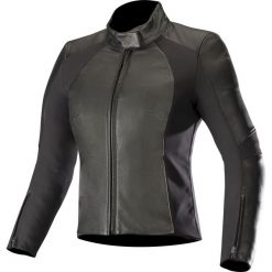 Kurtka turystyczna ALPINESTARS VIKA V2 kolor czarny, rozmiar 52. Czarne kurtki damskie Alpinestars, bez wzorów, z satyny, eleganckie, bez kaptura. Za 1869,00 zł.