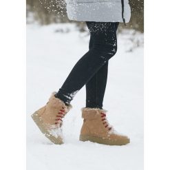 Camelowe Śniegowce Mavenn. Śniegowce damskie Born2be, na sznurówki. Za 89,99 zł.
