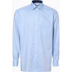OLYMP Luxor comfort fit - Koszula męska niewymagająca prasowania, niebieski. Niebieskie koszule męskie na spinki OLYMP Luxor comfort fit, m. Za 199,95 zł.