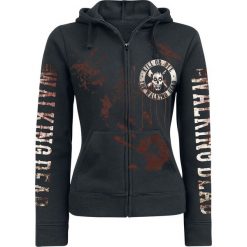 Bluzy damskie: The Walking Dead Kill Or Die Bluza z kapturem rozpinana damska czarny