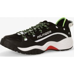 Tommy Jeans - Tenisówki męskie z dodatkiem skóry – Heritage Sneaker, czarny. Czarne trampki męskie Tommy Jeans, bez wzorów, z jeansu, klasyczne, na sznurówki. Za 649,95 zł.
