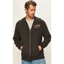 Levi's - Bluza. Czarne bluzy męskie Levi's®, s, z nadrukiem, z bawełny, z kapturem, bez rękawów, z kapturem. Za 329,90 zł.