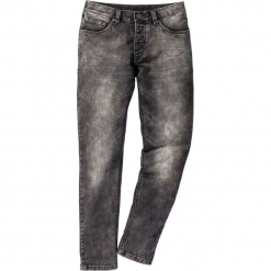 Dżinsy dresowe Skinny Fit Straight bonprix szary denim. Szare jeansy męskie regular bonprix, z denimu. Za 54,99 zł.