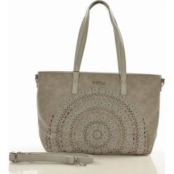 Kuferki damskie: Miejska torebka shopper bag szara ALAINA