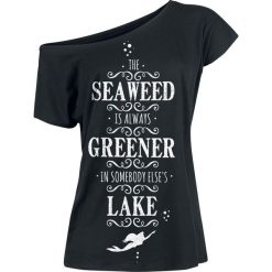 Ariel - Mała Syrenka The Seaweed Is Always Greener Koszulka damska czarny. Czarne koszulki damskie Ariel - Mała Syrenka, s, z motywem z bajki, z dekoltem w łódkę. Za 56,90 zł.