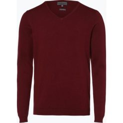 Finshley & Harding - Sweter męski, czerwony. Czerwone swetry męskie marki Finshley & Harding, xl, bez wzorów, z bawełny, bez kołnierzyka, bez kaptura. Za 59,95 zł.