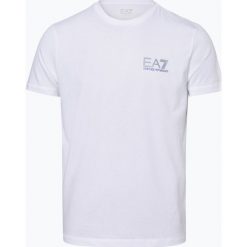 EA7 Emporio Armani - T-shirt męski, biały. Białe t-shirty męskie EA7 Emporio Armani, xxl, z nadrukiem, bez kołnierzyka. Za 119,95 zł.