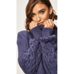 Answear - Sweter. Niebieskie swetry damskie ANSWEAR, s, bez wzorów, z wełny, bez rękawów, bez kaptura. W wyprzedaży za 99,90 zł.