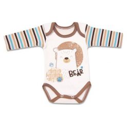 Lafel Body Chłopięce Bear 62 Brązowy. Pomarańczowe body niemowlęce Lafel, bez wzorów, bez rękawów. Za 35,00 zł.