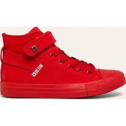 Big Star - Trampki. Czerwone trampki i tenisówki damskie BIG STAR, bez wzorów, z gumy, na sznurówki. Za 129,90 zł.