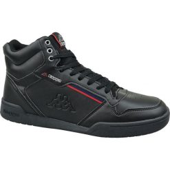 Kappa Mangan 242764-1120 46 Czarne. Czarne buty sportowe męskie Kappa, ze skóry, bez zapięcia. W wyprzedaży za 139,99 zł.