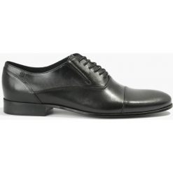 Półbuty czarne Peppe. Czarne buty wizytowe męskie Badura, bez wzorów, wizytowe, bez zapięcia. Za 319,99 zł.