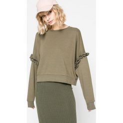 Only - Bluza. Szare bluzy damskie marki ONLY, l, z bawełny, bez kaptura. W wyprzedaży za 39,90 zł.