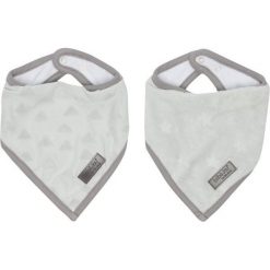 Bebe-Jou Śliniaczek Trójkątny Fabulous Frosted, 2 Sztuki, Cloud Grey. Szare śliniaki marki Bebe-Jou. Za 45,00 zł.