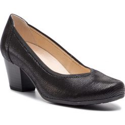 Półbuty CAPRICE - 9-22301-22 Black Reptile 010. Czarne półbuty damskie skórzane Caprice, eleganckie, na obcasie. Za 249,90 zł.